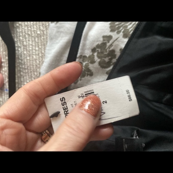 Express Satin Black Mini Dress - Picture 15 of 15